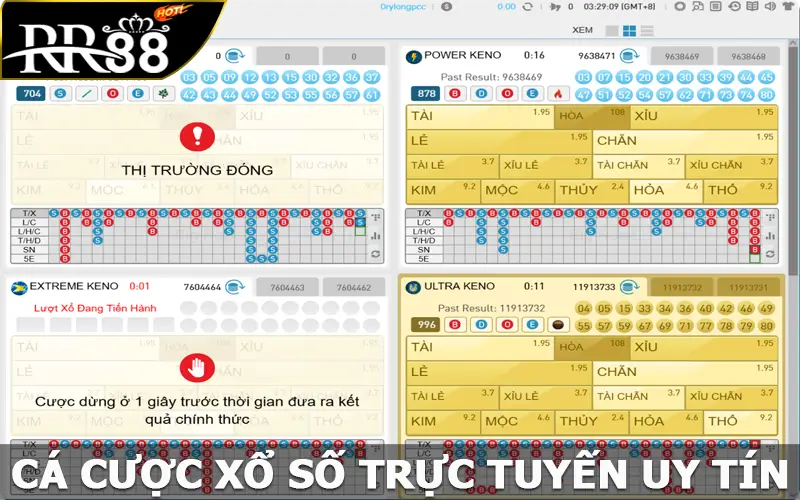 Cá cược xổ số trực tuyến uy tín, chất lượng