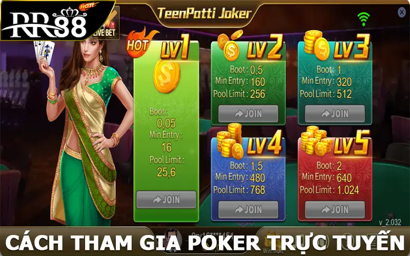 Cách tham gia Poker trực tuyến RR88 cho mọi người