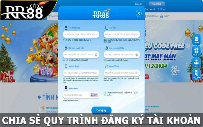 Chia sẻ quy trình đăng ký RR88 siêu nhanh trong 3 bước