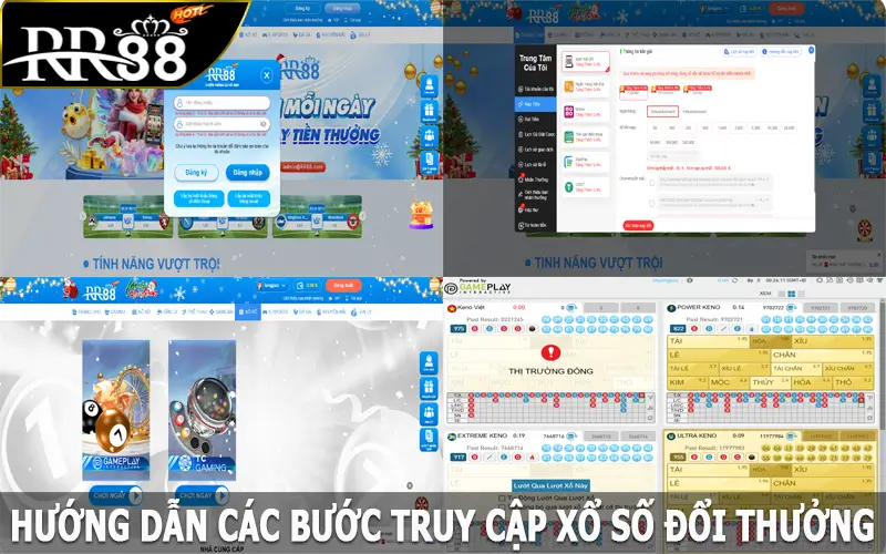 Hướng dẫn các bước truy cập xổ số đổi thưởng