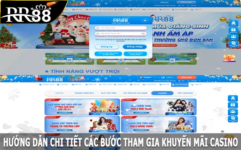 Hướng dẫn chi tiết các bước tham gia khuyến mãi casino RR88