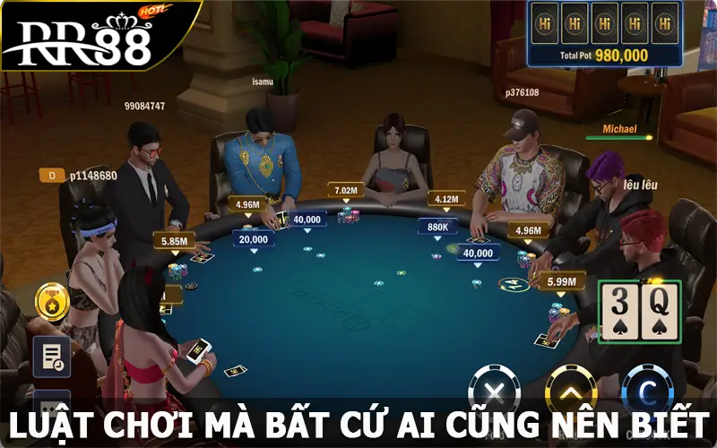 Luật chơi Poker cực đơn giản cho tân cược thủ