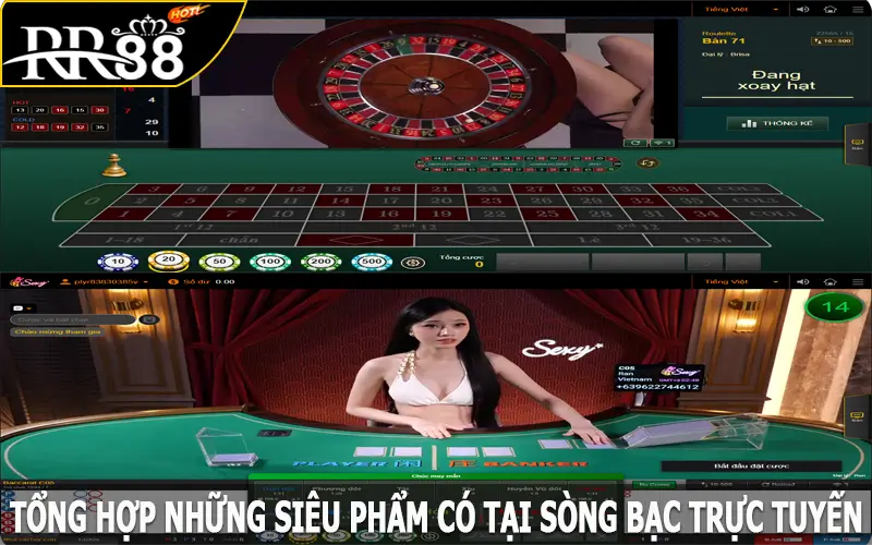 Tổng hợp những siêu phẩm có tại sòng bạc trực tuyến RR88