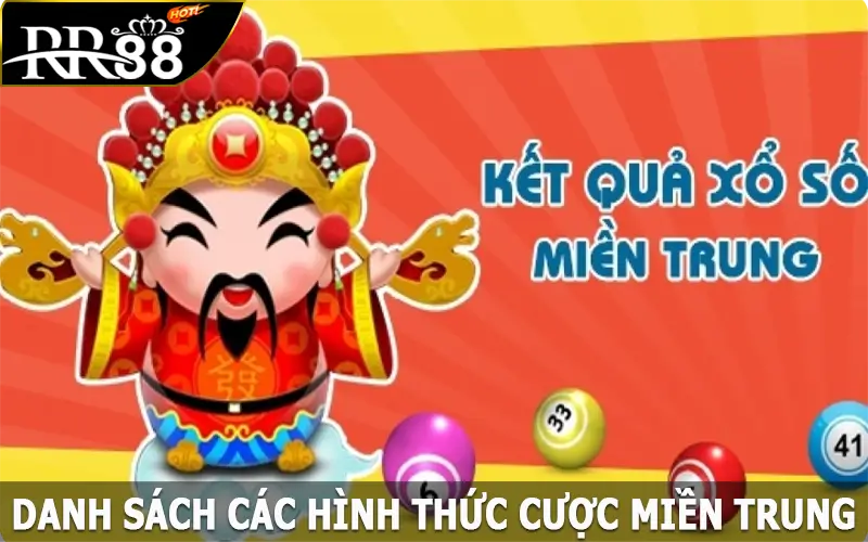 Danh sách các hình thức cược miền Trung được cung cấp tại RR88