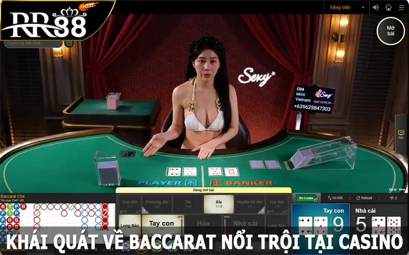 Khái quát về baccarat nổi trội tại Casino RR88