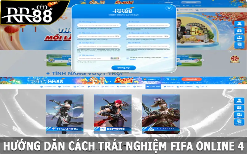 Hướng dẫn cách trải nghiệm FIFA Online 4 nhanh gọn tại RR88