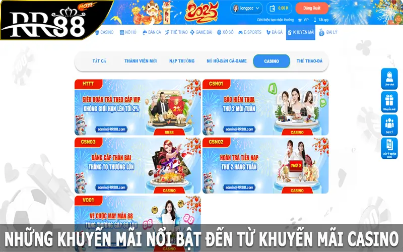 Những khuyến mãi nổi bật đến từ khuyến mãi casino